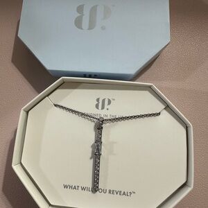 Loved by Many Diamond Cubic Zirconia necklace on hematite plating 18” +2.5 ext